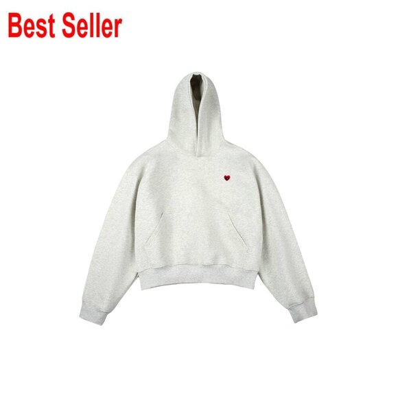 Tops - Oversized Cropped Hoodie Unisex Boxy Fit Casual Pullover Sweatshirt